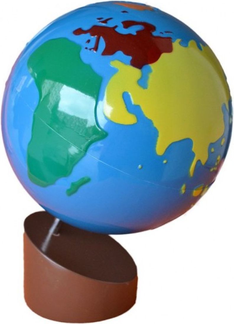 Montessori G005 glóbus barevné kontinenty - obrázek 1