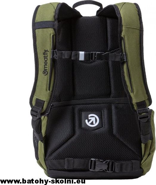 Studentský batoh Meatfly Basejumper 5 F Vivid Olive Ht. Gold Black - Doprava Zdarma - obrázek 5
