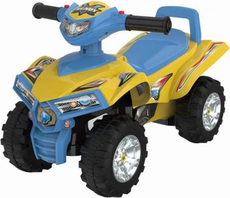 Dětské odrážedlo, čtyřkolka Quad- žlutá/modrá - obrázek 1