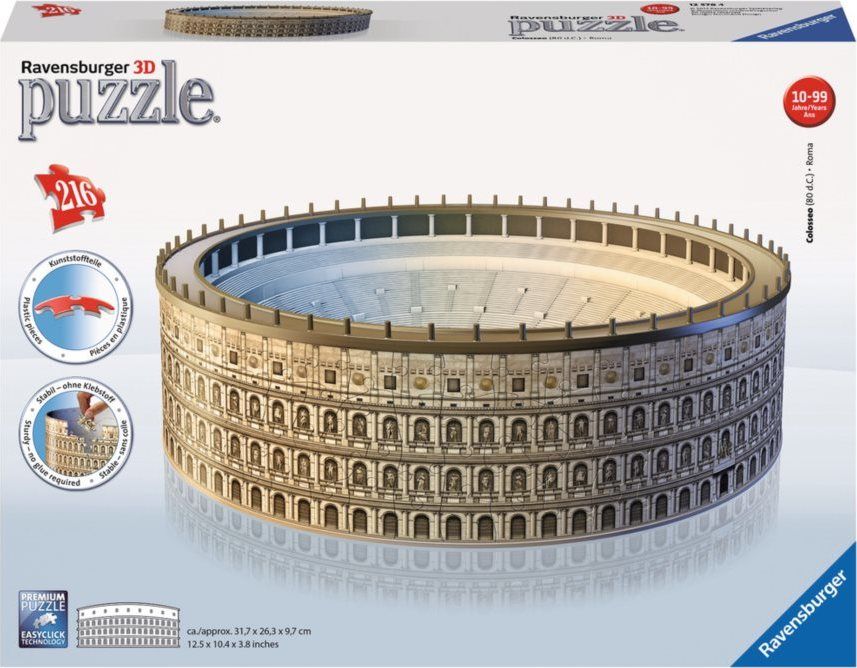 RAVENSBURGER 3D puzzle Koloseum, Řím 216 dílků - obrázek 1