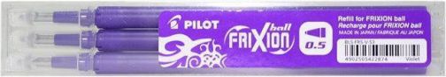 Náplň do rolleru "Frixion Clicker", fialová, 0,25, vymazatelná, PILOT, bal. 3 ks - obrázek 1
