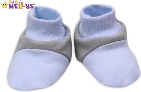Botičky/ponožtičky Baby Nellys ® - Balónek v modré - obrázek 1