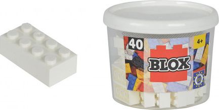 Simba Blox 40 Kostičky bílé v boxu - obrázek 1