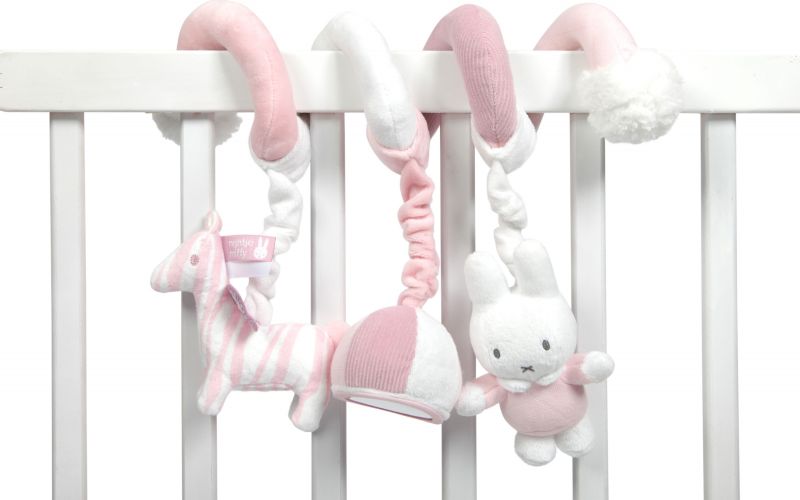 Tiamo Plyšová spirála zajíčci PINK - obrázek 1