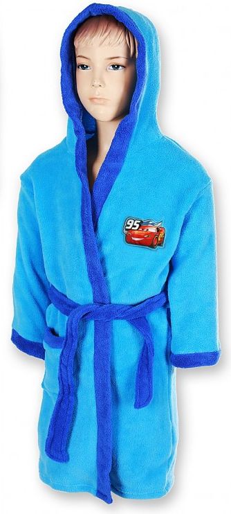 Setino - Chlapecký župan Auta (Cars Pixar) - modrý - vel. 98 - 104 - obrázek 1
