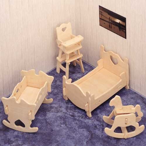 WOODEN TOY / WCK WOODEN TOY , WCK 3D puzzle Hornoplošník Louis - obrázek 1