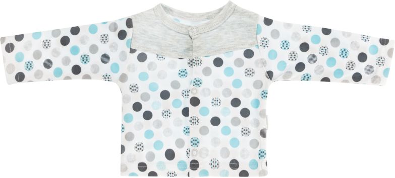 Mamatti Mamatti Bavlněná košilka Bubble Boo  - tyrkys/šedá, vel. 74 74 (6-9m) - obrázek 1