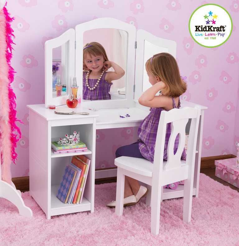 KidKraft Kosmetický stolek s židličkou Deluxe - obrázek 4