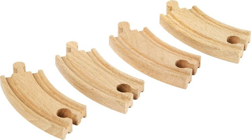 Vláčkodráhy Brio - Krátké zatáčky, 90 mm, 4 ks - obrázek 1