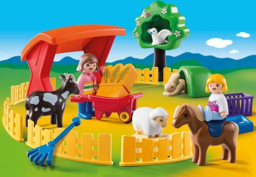 PLAYMOBIL Výběh domácích zvířat (1.2.3) 6963 - obrázek 1