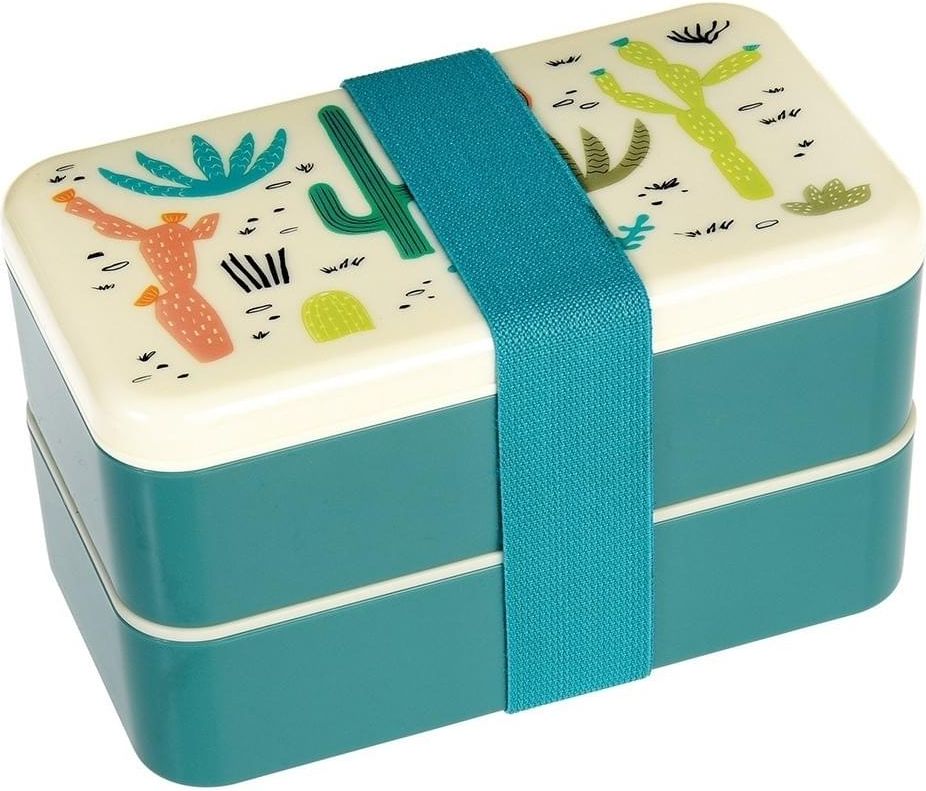 Dětský svačinový box s příborem Desert In Bloom Adult Bento Box uni - obrázek 1