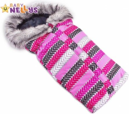 Fusák nejen do autosedačky Baby Nellys ® ESKYMO s kožíškem LUX - obrázek 1