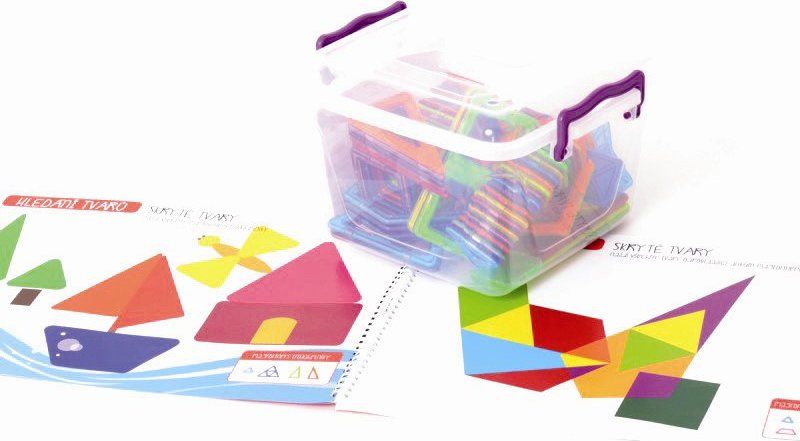 Magnetická stavebnice MAGFORMERS Magtematika v boxu, 67 dílků - obrázek 3