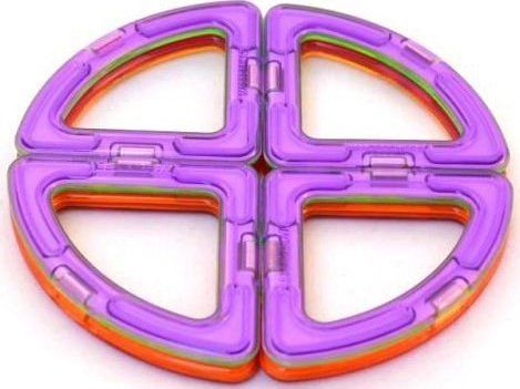 Magnetická stavebnice MAGFORMERS Kruhové výseče 12 ks - obrázek 2