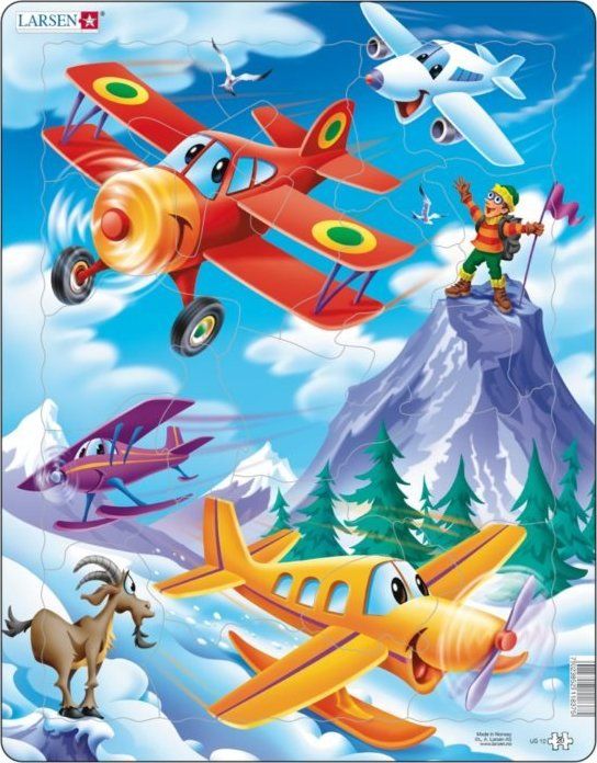 LARSEN Puzzle Letadla 20 dílků - obrázek 1