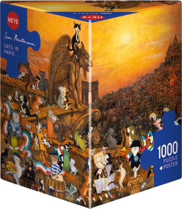 HEYE Puzzle Kočky v Paříži 1000 dílků - obrázek 2