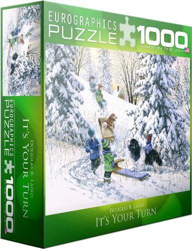 EUROGRAPHICS Puzzle A teď vy (sáňkování) 1000 dílků - obrázek 2
