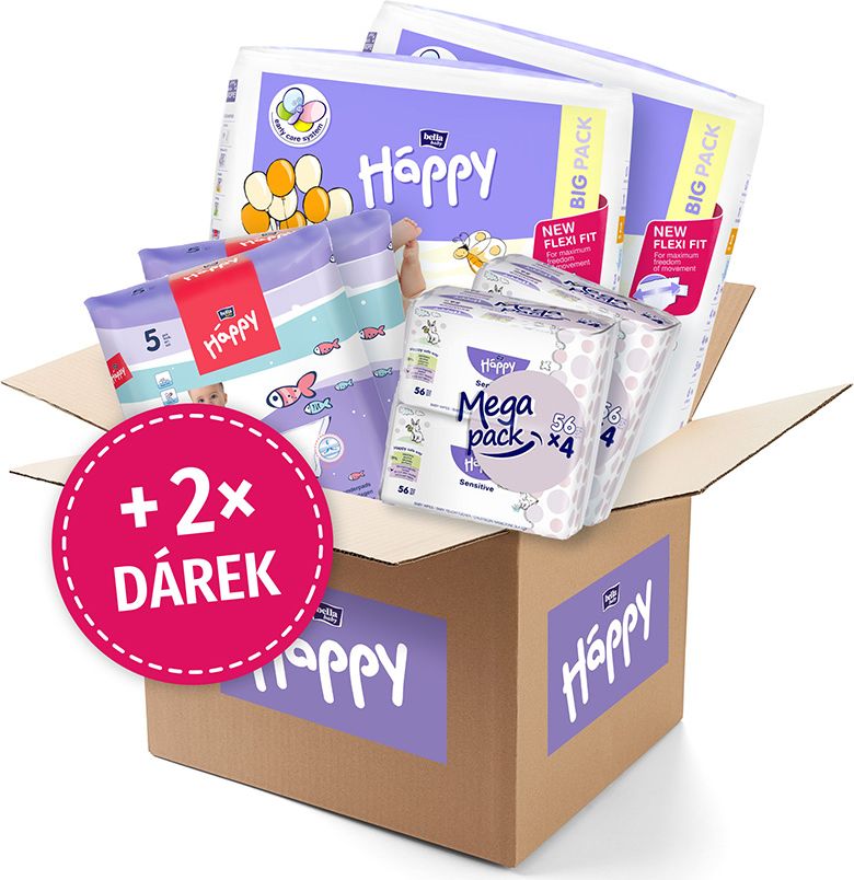 BELLA HAPPY BABY Start Box Mini (3-6kg) – jednorázové pleny - obrázek 1
