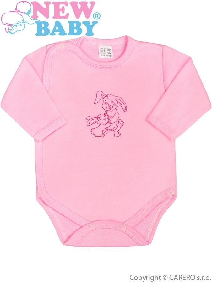 Kojenecké body celorozepínací New Baby Malá Zvířátka růžové 62 (3-6m) - obrázek 1