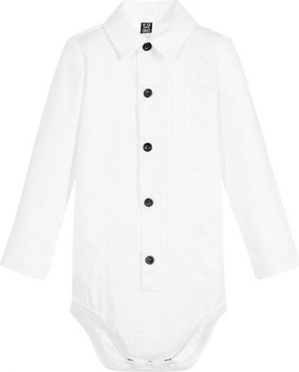 THE TINY UNIVERSE Body Tuxedo White 0 - 3 m. - obrázek 1