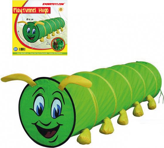 Knorrtoys Dětský tunel housenka Hugo 48x180 cm - obrázek 1