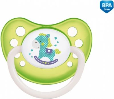 Dudlík anatomický Canpol Babies 18m+ C, Toys -  koníček zelený - obrázek 1