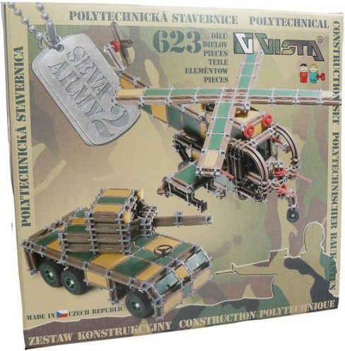 Seva Army 2 Stavebnice plast 623ks v krabici 35x33x5cm - obrázek 3
