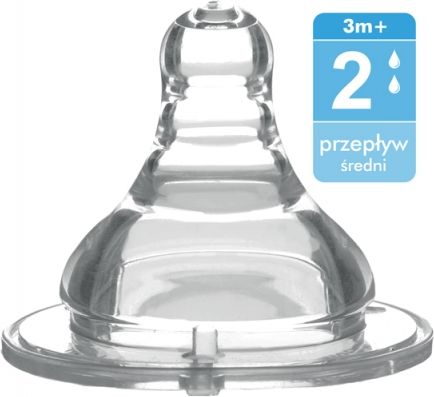 BabyOno Antikoliková širokootvorová savička, 3m+ - obrázek 1
