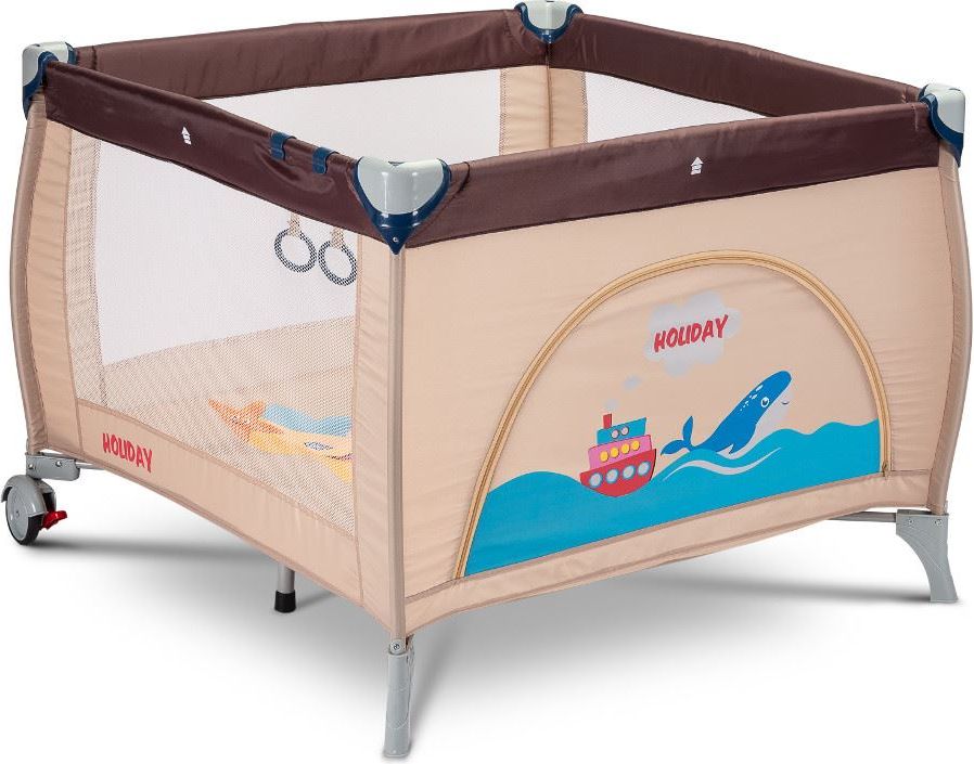 Dětská skládací ohrádka CARETERO Holiday brown - obrázek 1