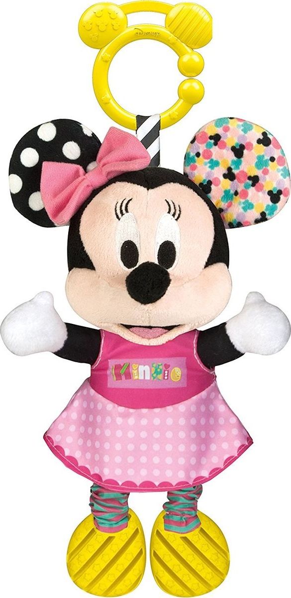 Clementoni Baby Minnie plyšová se zvuky a úchytem 25cm - obrázek 1