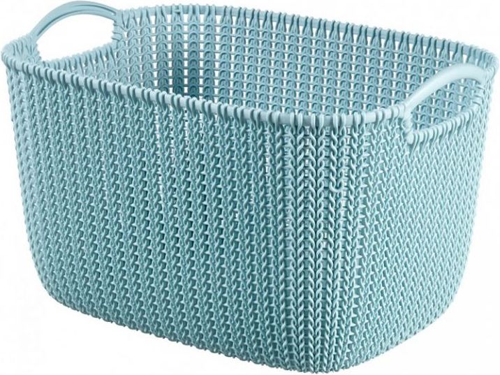 CURVER 226380 KNIT košík 19L - šedomodrá - obrázek 1