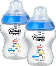 Tommee Tippee láhev s obrázky C2N 2ks me modrá 260ml - obrázek 2
