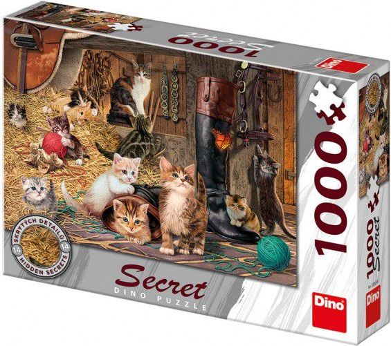 Dino KOČIČKY secret collection 1000 dílků - obrázek 2