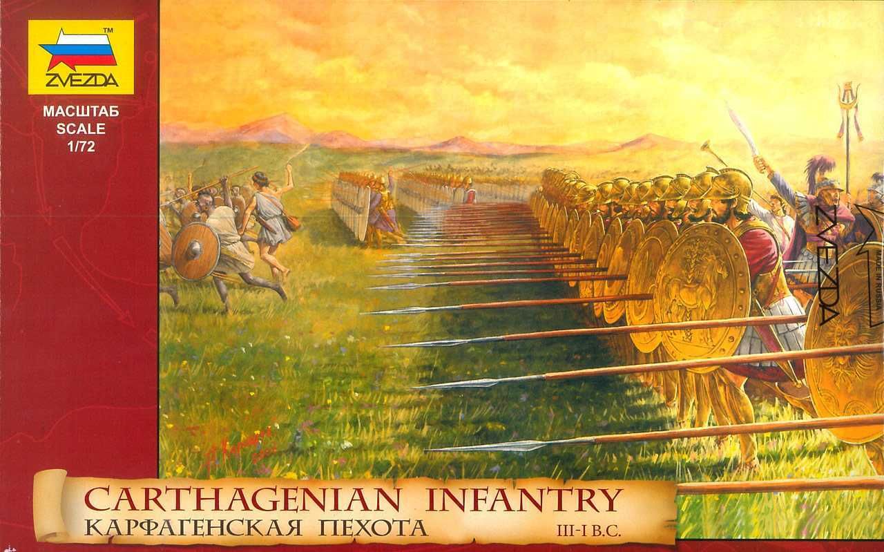 ZVEZDA Model Kit figurky 8010 - Carthagenian Infantry (1:72) - obrázek 1