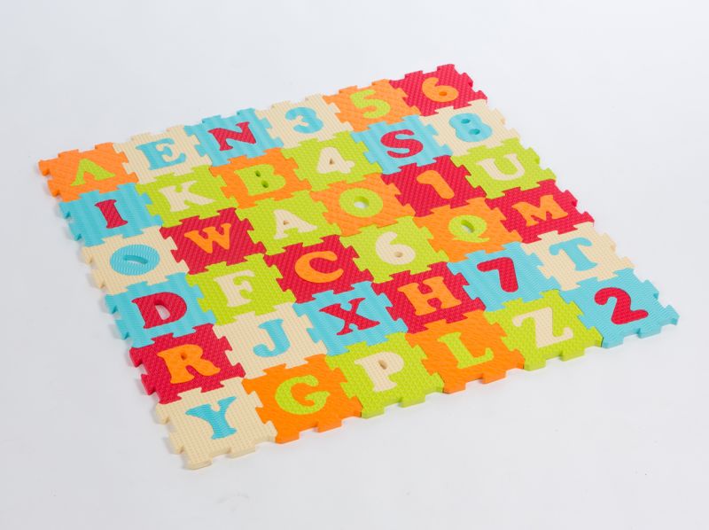 Ludi Puzzle pěnové 90x90cm písmena a čísla - obrázek 1