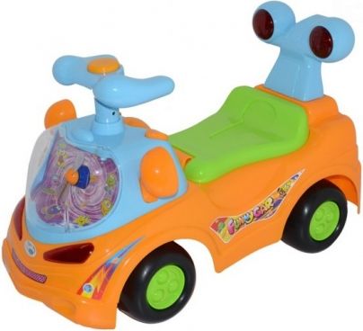 Euro Baby Odstrkovadlo, odrážedlo, jezdítko - FUNNY CAR - oranžové - obrázek 1