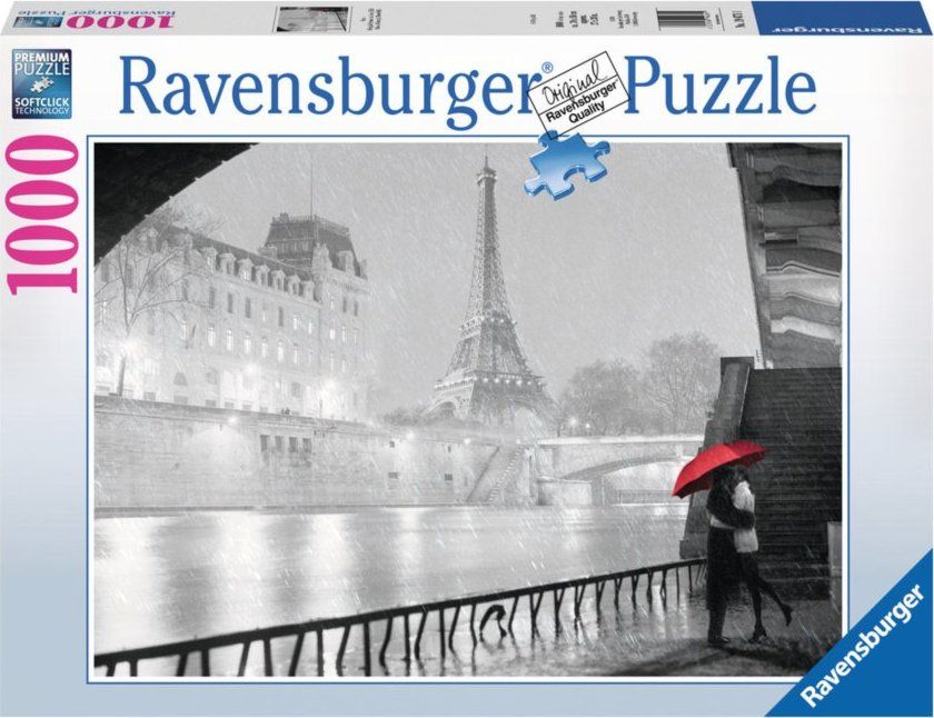 RAVENSBURGER Puzzle Zamilovaný pár v Paříži 1000 dílků - obrázek 2