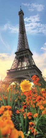 TREFL Vertikální puzzle Eiffelova věž s květinami 300 dílků - obrázek 1