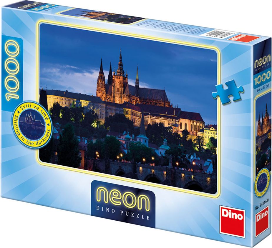 Večerní Praha 1000 neon Puzzle - obrázek 1