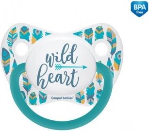 Canpol babies Dudlík anatomický Wild Heart 18m+ C - tyrkysový - obrázek 1