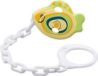 Řetízek na dudlík Baby Ono rybička Žlutá - obrázek 1