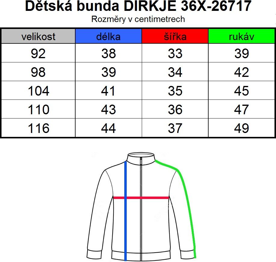 Chlapecká zimní bunda DIRKJE NO RULES modrá Velikost: 92 - obrázek 6
