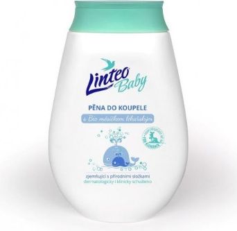 Dětská pěna do koupele Linteo Baby s měsíčkem lékařským, Bílá - obrázek 1