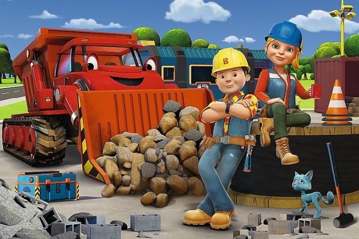 TREFL Puzzle Bořek stavitel a Wendy 60 dílků - obrázek 1