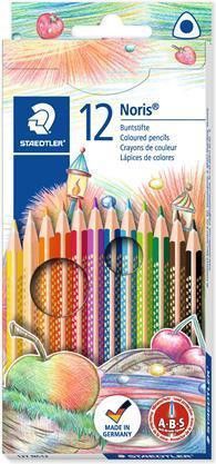 Barevné pastelky "Noris Club", sada,12 barev, trojhranná, STAEDTLER, set 12 ks - obrázek 1