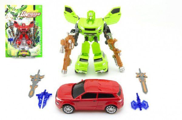 Transformer auto/robot 23cm asst 2 barvy na kartě - obrázek 1