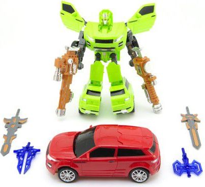 Transformer auto/robot 23cm asst 2 barvy na kartě - obrázek 2