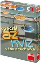 AZ kvíz Věda a technika společenská hra cestovní v krabici 11x18x3,5cm - obrázek 1
