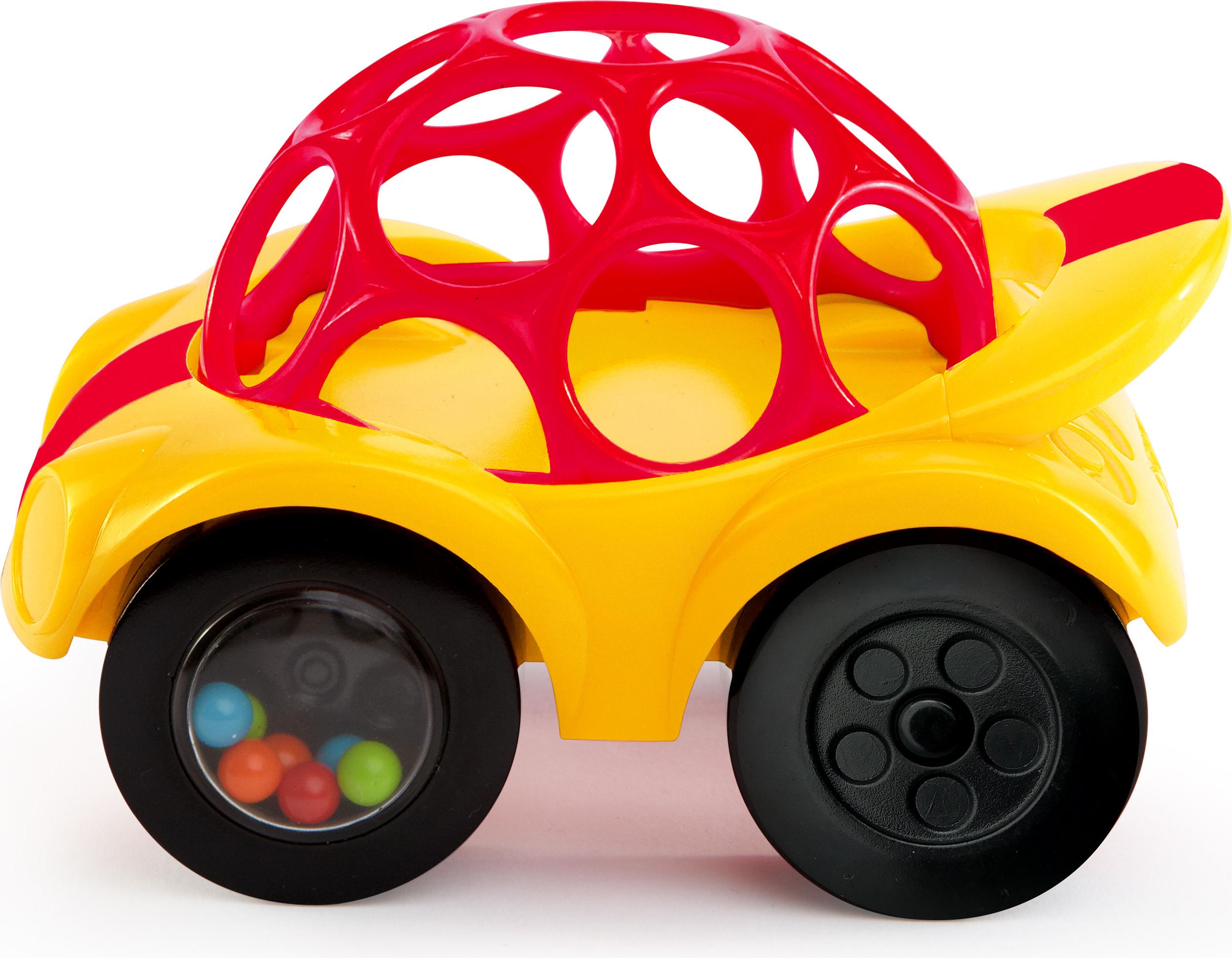 OBALL Hračka autíčko Rattle & Roll™, červené, 3m+ - obrázek 1