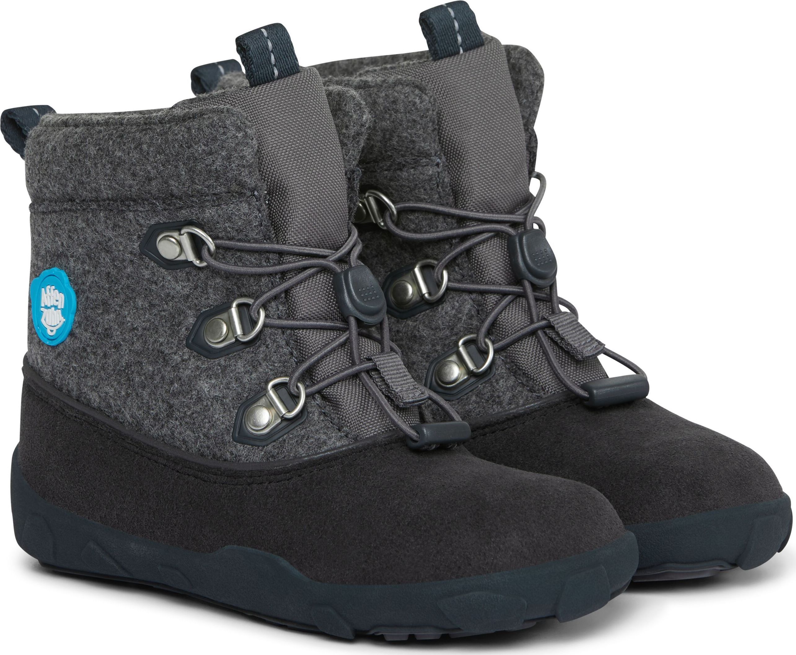 Affenzahn Minimal Midboot Wool Dog - Grey/Black 31 - obrázek 1